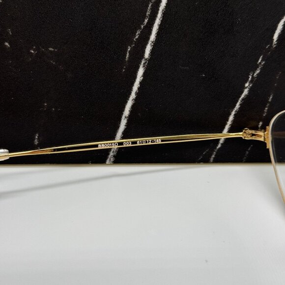 NEW BALENCIAGA BB0015O 003 CAT EYE GOLD WOMEN EYEGLASSES BALENCIAGA - Picture 8 of 10